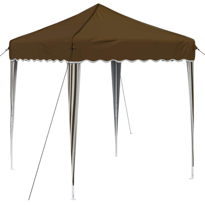 Pop-up Party Tent 195 x 195 x 245 cm Taupe Oxford Fabric