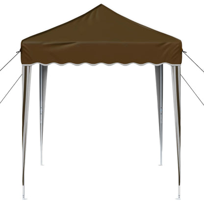 Pop-up Party Tent 195 x 195 x 245 cm Taupe Oxford Fabric