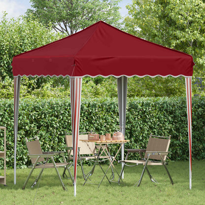 Pop-up Party Tent 195 x 195 x 245 cm Burgundy Oxford Fabric