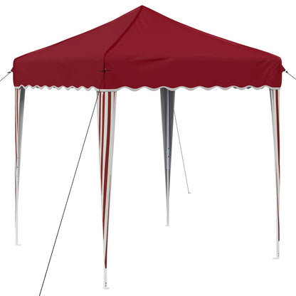 Pop-up Party Tent 195 x 195 x 245 cm Burgundy Oxford Fabric