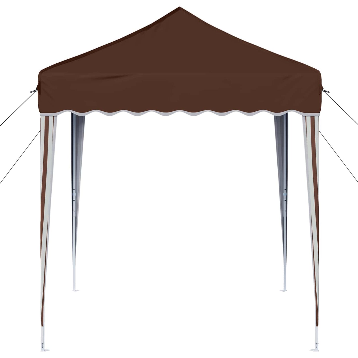 Pop-up Party Tent 195 x 195 x 245 cm Brown Oxford Fabric