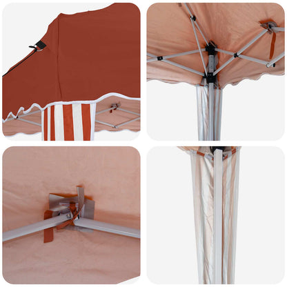 Pop-up Party Tent 195 x 195 x 245 cm Terracotta Oxford Fabric