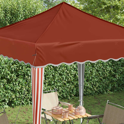Pop-up Party Tent 195 x 195 x 245 cm Terracotta Oxford Fabric