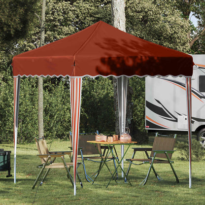 Pop-up Party Tent 195 x 195 x 245 cm Terracotta Oxford Fabric