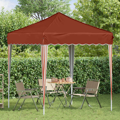 Pop-up Party Tent 195 x 195 x 245 cm Terracotta Oxford Fabric
