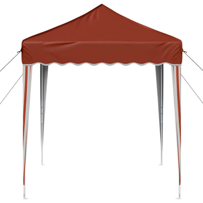 Pop-up Party Tent 195 x 195 x 245 cm Terracotta Oxford Fabric