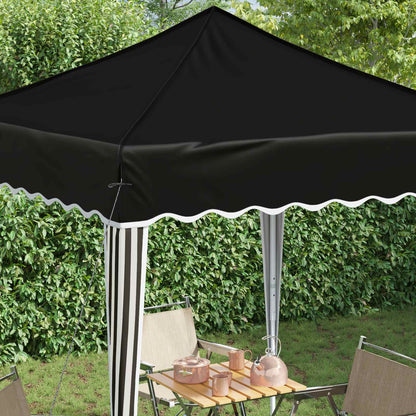 Pop-up Party Tent 195 x 195 x 245 cm Black Oxford Fabric