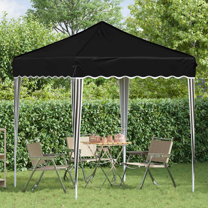 Pop-up Party Tent 195 x 195 x 245 cm Black Oxford Fabric