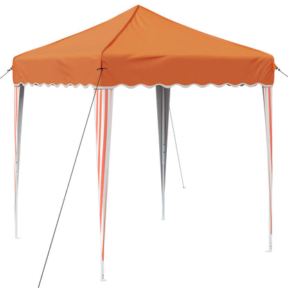 Pop-up Party Tent 195 x 195 x 245 cm Orange Oxford Fabric