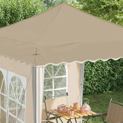 Pop-up Party Tent 195 x 195 x 245 cm Cream Oxford Fabric