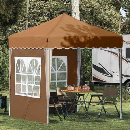 Pop-up Party Tent 195 x 195 x 245 cm Beige Oxford Fabric