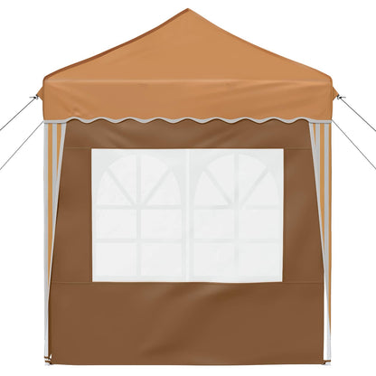 Pop-up Party Tent 195 x 195 x 245 cm Beige Oxford Fabric
