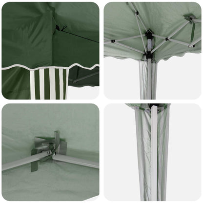 Pop-up Party Tent 195 x 195 x 245 cm Green Oxford Fabric