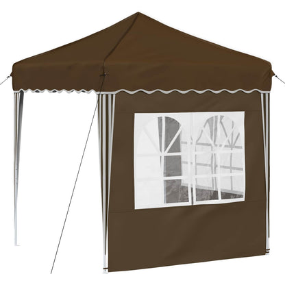 Pop-up Party Tent 195 x 195 x 245 cm Taupe Oxford Fabric