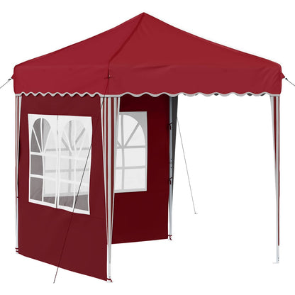 Pop-up Party Tent 195 x 195 x 245 cm Burgundy Oxford Fabric