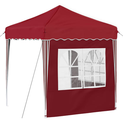 Pop-up Party Tent 195 x 195 x 245 cm Burgundy Oxford Fabric