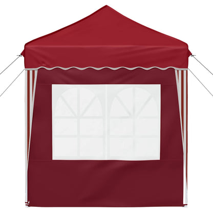 Pop-up Party Tent 195 x 195 x 245 cm Burgundy Oxford Fabric