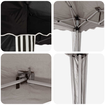 Pop-up Party Tent 195 x 195 x 245 cm Black Oxford Fabric