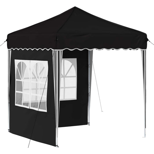 Pop-up Party Tent 195 x 195 x 245 cm Black Oxford Fabric