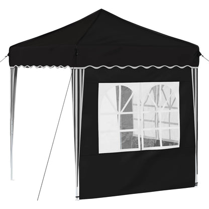 Pop-up Party Tent 195 x 195 x 245 cm Black Oxford Fabric
