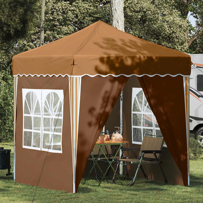 Pop-up Party Tent 195 x 195 x 245 cm Beige Oxford Fabric