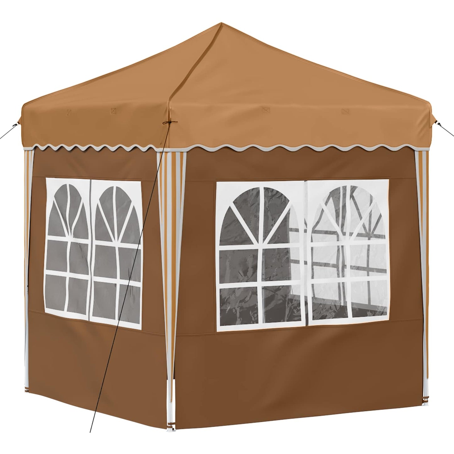 Pop-up Party Tent 195 x 195 x 245 cm Beige Oxford Fabric