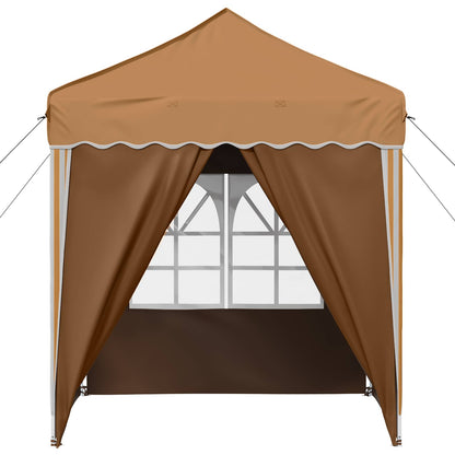 Pop-up Party Tent 195 x 195 x 245 cm Beige Oxford Fabric