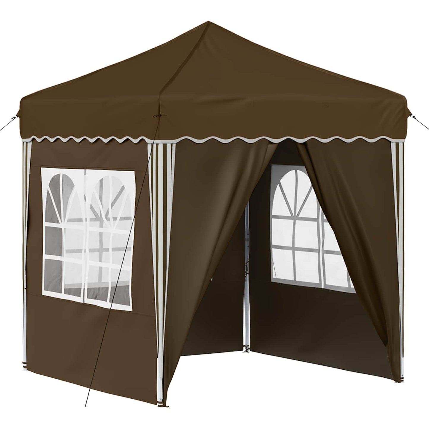 Pop-up Party Tent 195 x 195 x 245 cm Taupe Oxford Fabric