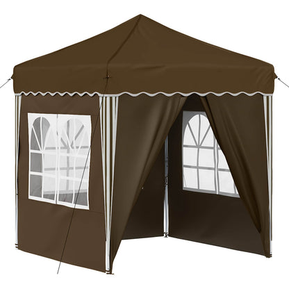 Pop-up Party Tent 195 x 195 x 245 cm Taupe Oxford Fabric