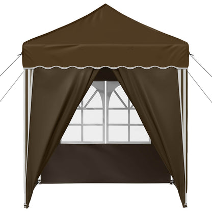 Pop-up Party Tent 195 x 195 x 245 cm Taupe Oxford Fabric