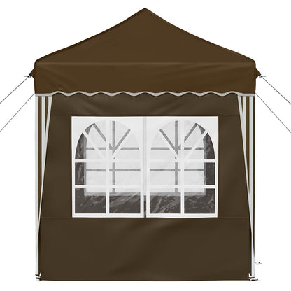 Pop-up Party Tent 195 x 195 x 245 cm Taupe Oxford Fabric