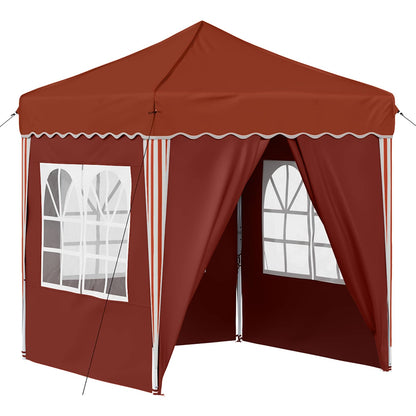 Pop-up Party Tent 195 x 195 x 245 cm Terracotta Oxford Fabric