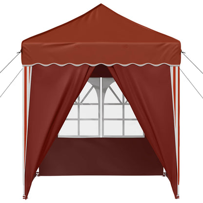 Pop-up Party Tent 195 x 195 x 245 cm Terracotta Oxford Fabric