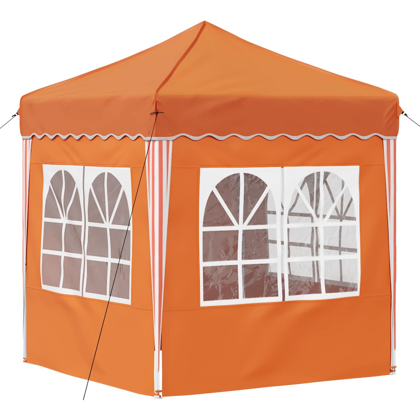 Pop-up Party Tent 195 x 195 x 245 cm Orange Oxford Fabric