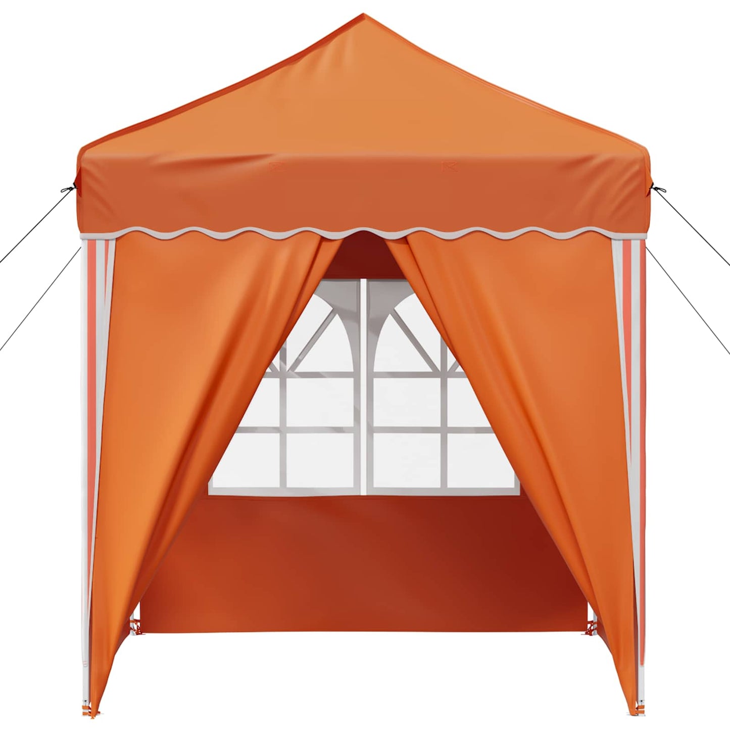Pop-up Party Tent 195 x 195 x 245 cm Orange Oxford Fabric
