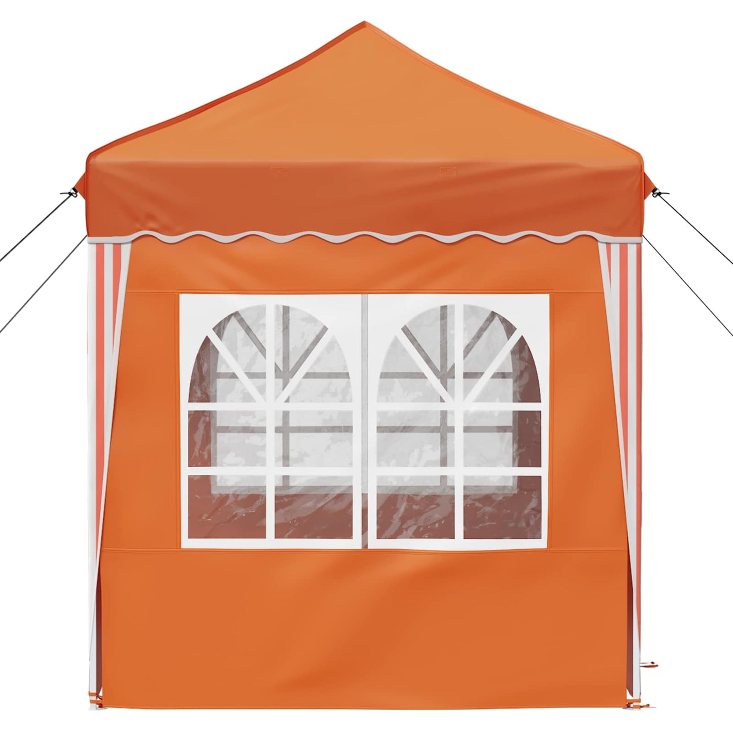Pop-up Party Tent 195 x 195 x 245 cm Orange Oxford Fabric
