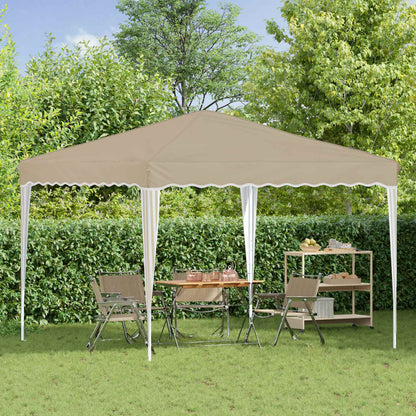 Pop-up Party Tent 288 x 288 x 245 cm Cream Oxford Fabric