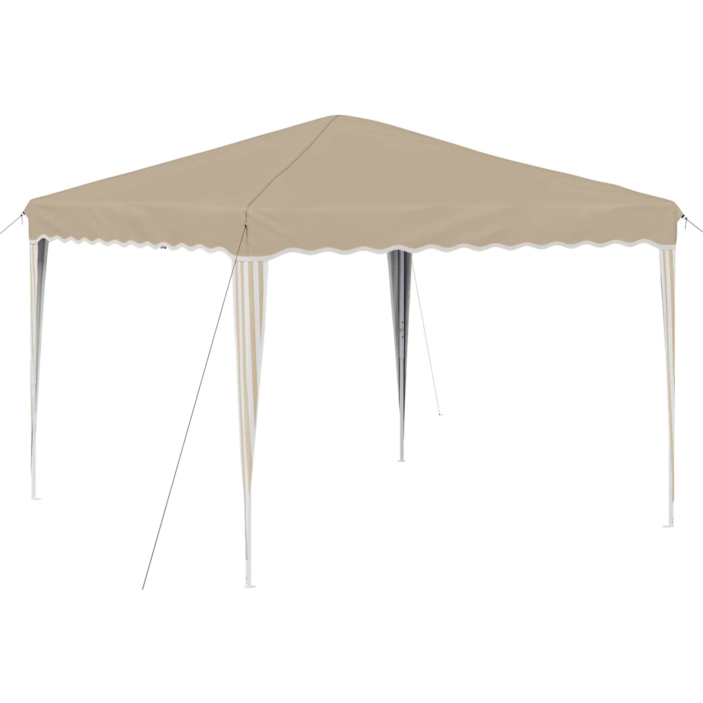 Pop-up Party Tent 288 x 288 x 245 cm Cream Oxford Fabric