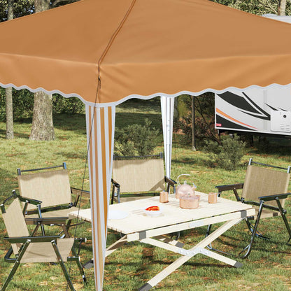 Pop-up Party Tent 288 x 288 x 245 cm Beige Oxford Fabric