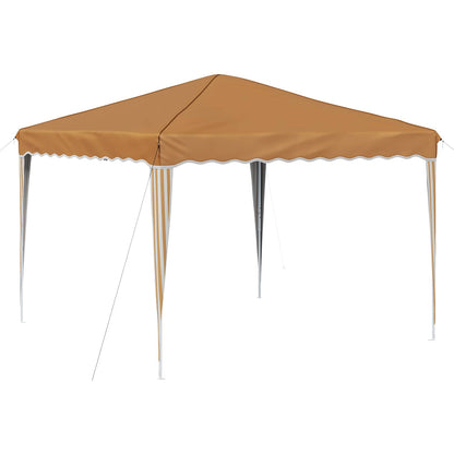 Pop-up Party Tent 288 x 288 x 245 cm Beige Oxford Fabric