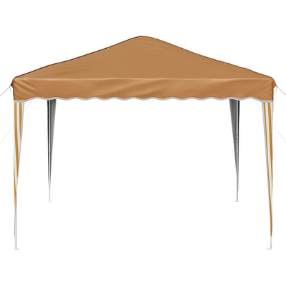 Pop-up Party Tent 288 x 288 x 245 cm Beige Oxford Fabric