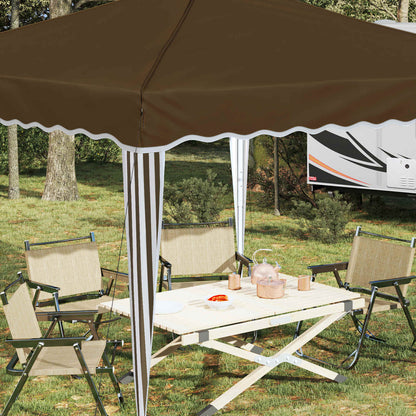 Pop-up Party Tent 288 x 288 x 245 cm Taupe Oxford Fabric