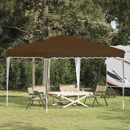 Pop-up Party Tent 288 x 288 x 245 cm Taupe Oxford Fabric