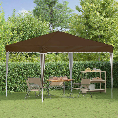 Pop-up Party Tent 288 x 288 x 245 cm Taupe Oxford Fabric
