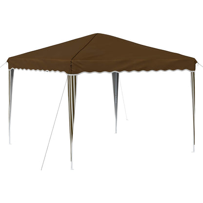 Pop-up Party Tent 288 x 288 x 245 cm Taupe Oxford Fabric
