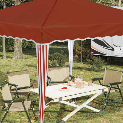 Pop-up Party Tent 288 x 288 x 245 cm Terracotta Oxford Fabric