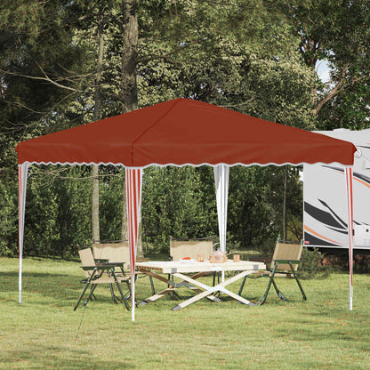 Pop-up Party Tent 288 x 288 x 245 cm Terracotta Oxford Fabric