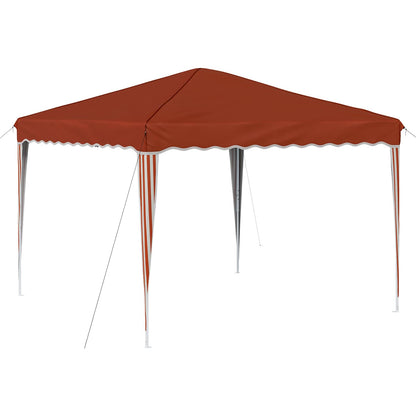 Pop-up Party Tent 288 x 288 x 245 cm Terracotta Oxford Fabric