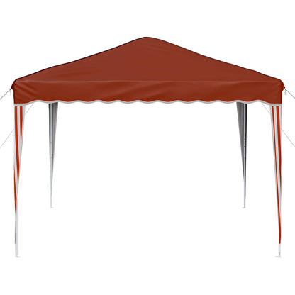 Pop-up Party Tent 288 x 288 x 245 cm Terracotta Oxford Fabric