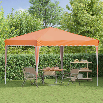 Pop-up Party Tent 288 x 288 x 245 cm Orange Oxford Fabric